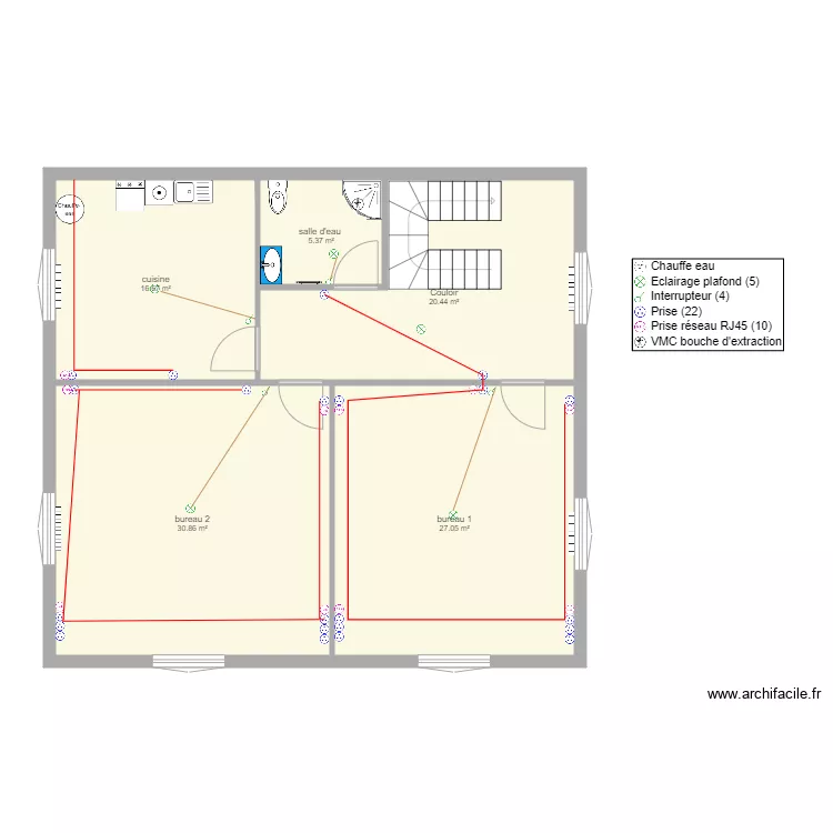 garage &eacute;tage 2. Plan de 