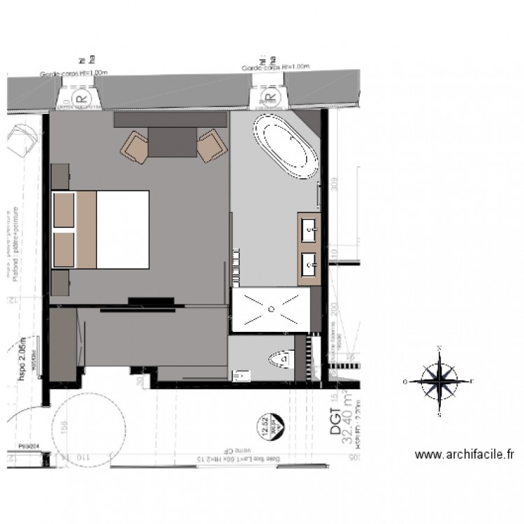 CHAMBRE 3 A. Plan de 0 pièce et 0 m2