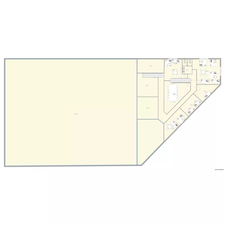 MONTRABE ETAGE AVEC EXTENSION. Plan de 