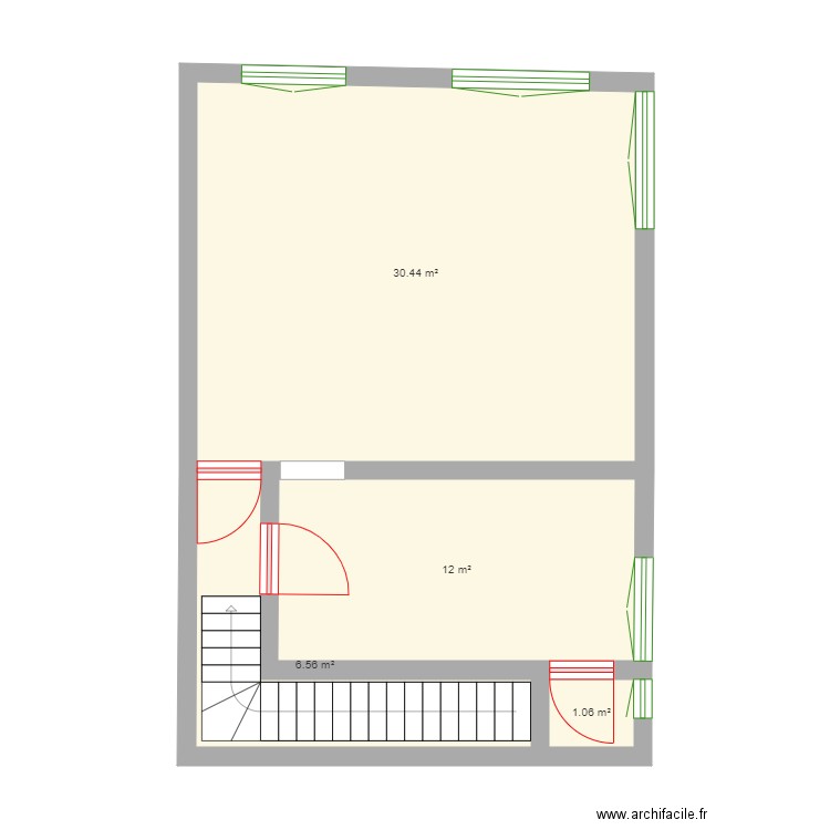 plan contour studio. Plan de 0 pièce et 0 m2