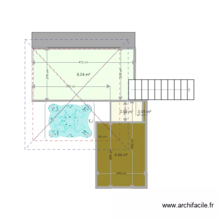 dessus citerne. Plan de 