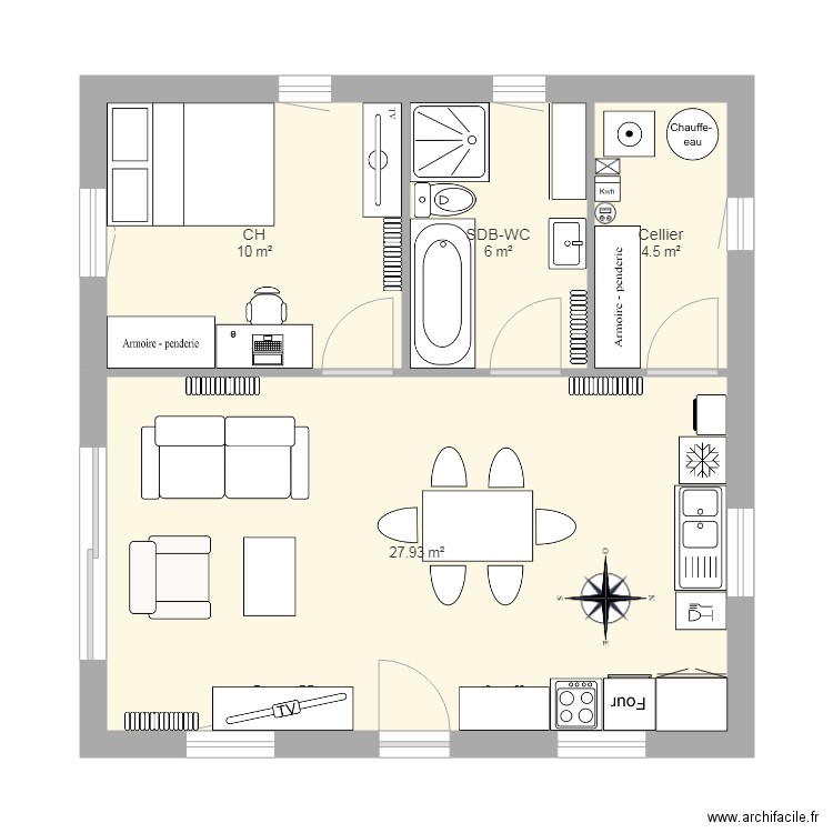 petite maison papa 2. Plan de 0 pièce et 0 m2