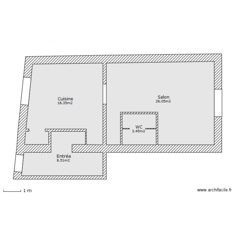 Finhan Niveau 1. Plan de 0 pièce et 0 m2