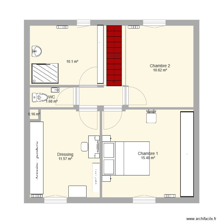 maison étage. Plan de 0 pièce et 0 m2