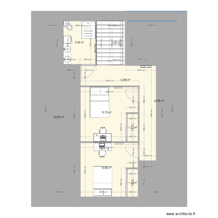 PIROG - Immeuble . Plan de 28 pièces et 276 m2