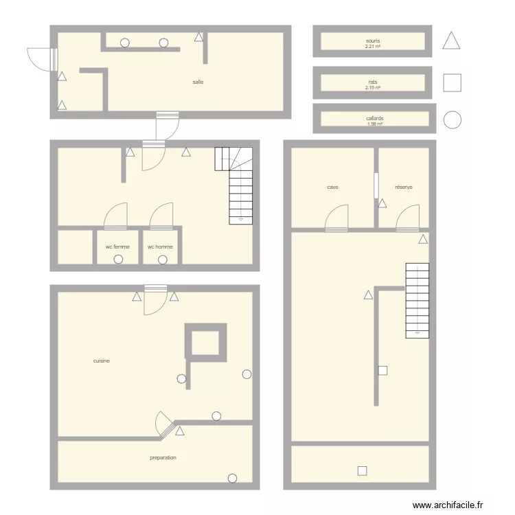 pizzeria um moart. Plan de 