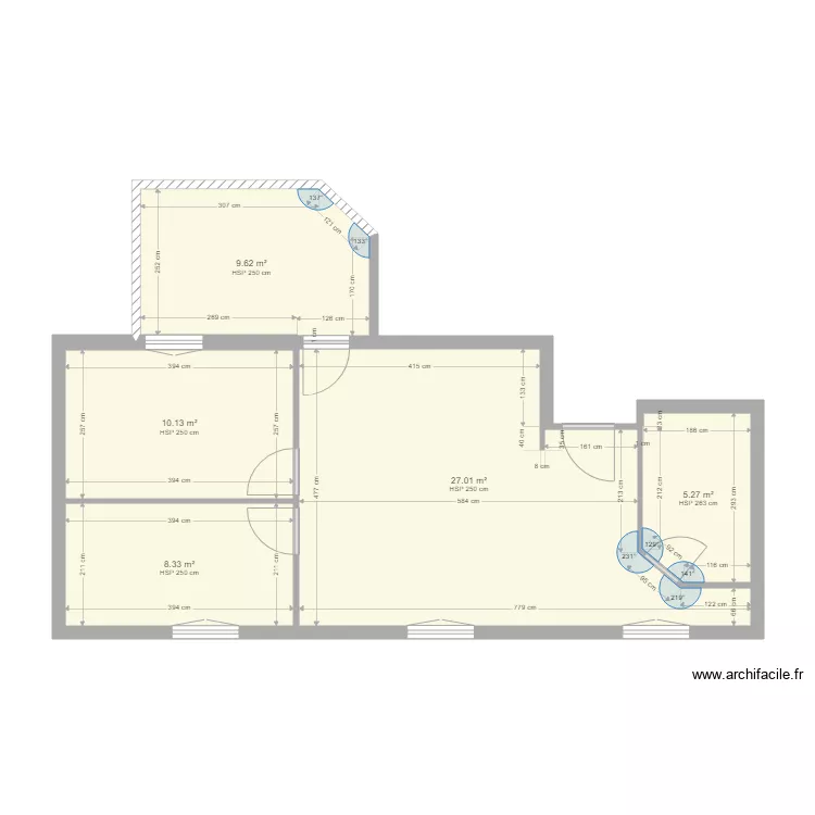 Appart Besac. Plan de 