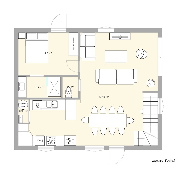 Maison. Plan de 0 pièce et 0 m2