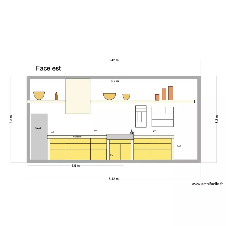 plan cuisine A. Plan de 