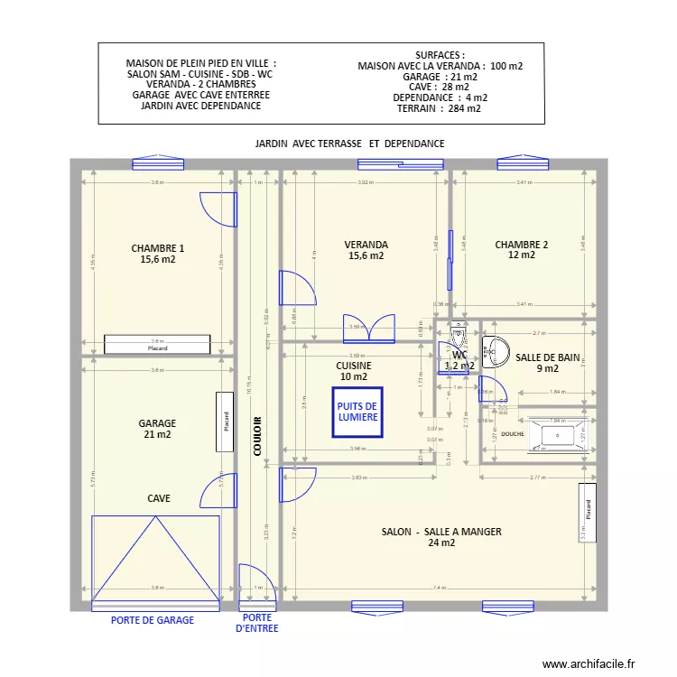 Maison à Hellemmes TH J. Plan de Maison à Hellemmes TH J. Plan de