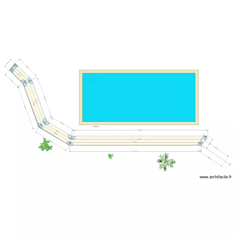 bordure jardin piscine. Plan de bordure jardin piscine. Plan de