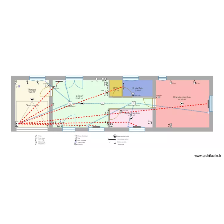Pavillon AFPA Chauffage VR. Plan de Pavillon AFPA Chauffage VR. Plan de