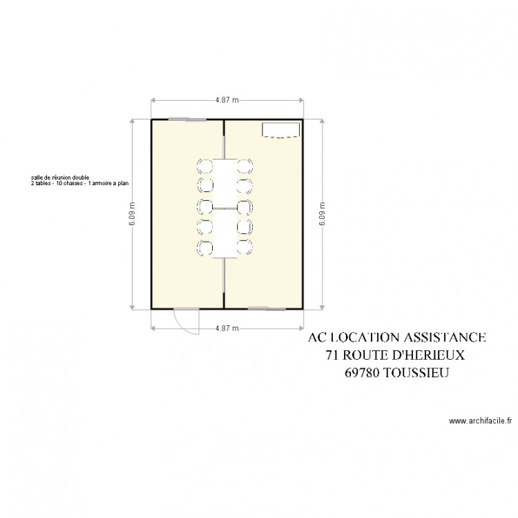 ATLAS REUNION DOUBLE CORBONOD. Plan de 0 pièce et 0 m2