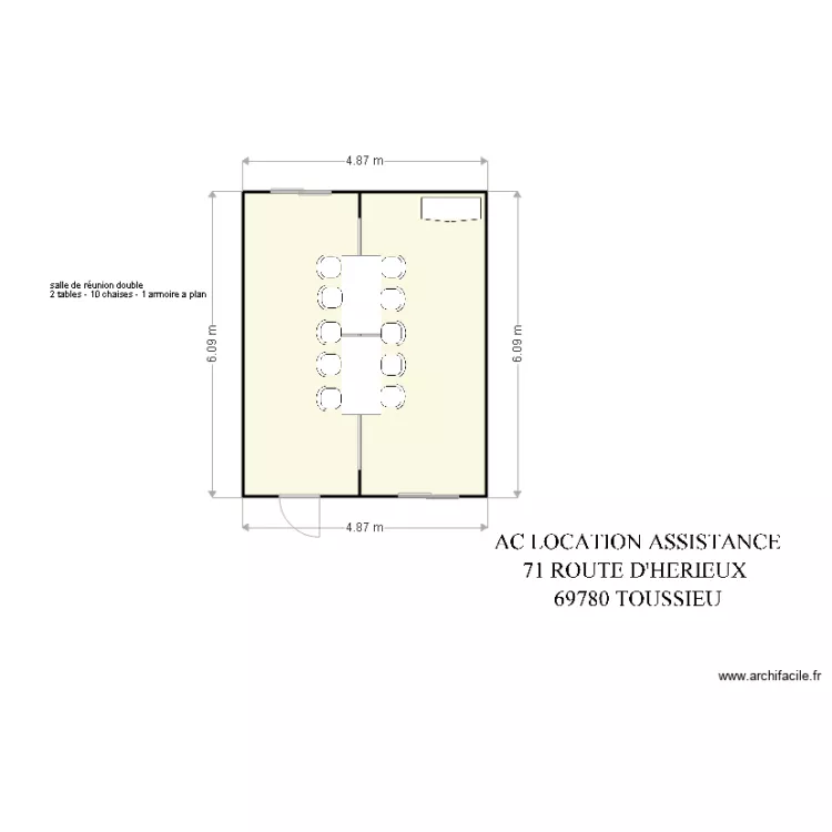 ATLAS REUNION DOUBLE CORBONOD. Plan de 