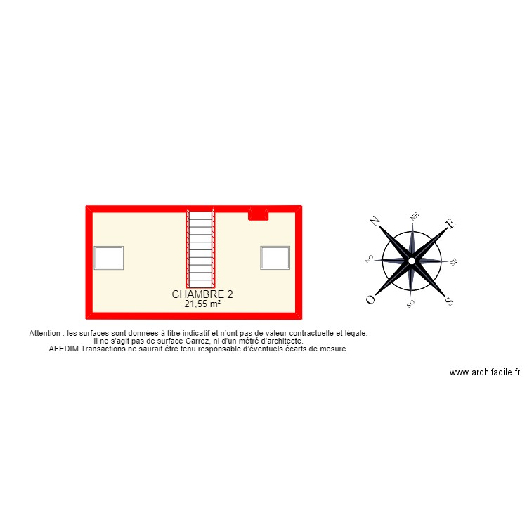 BI 14324. Plan de 23 pièces et 113 m2