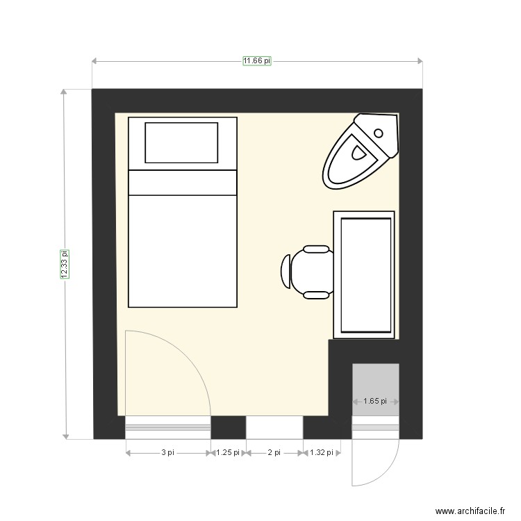 jail 1. Plan de 0 pièce et 0 m2