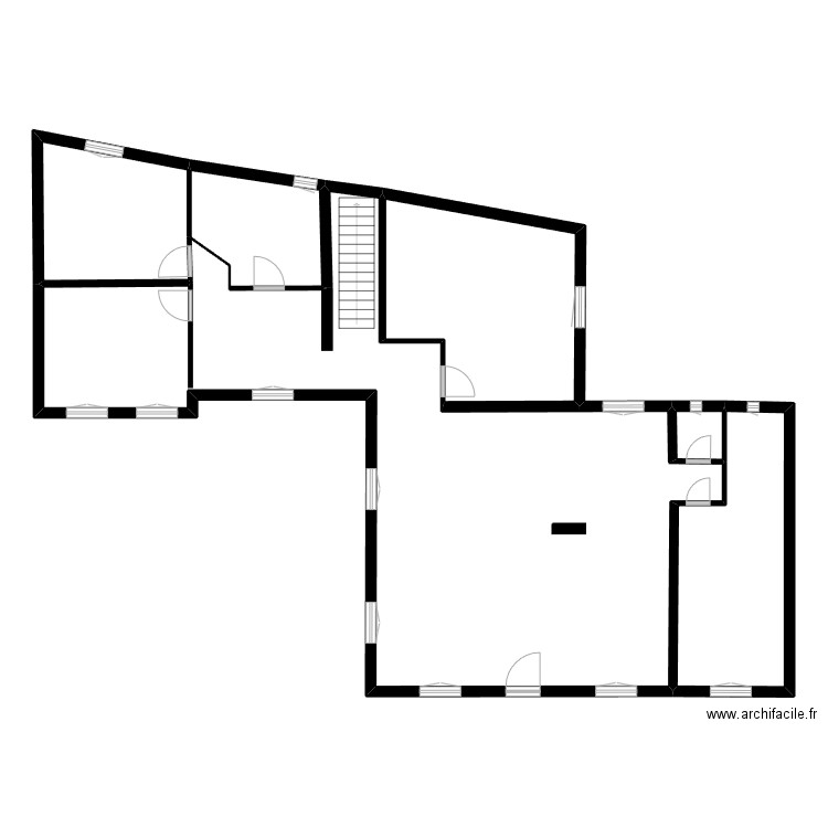 pcs. Plan de 6 pièces et 153 m2