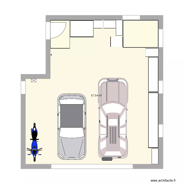 Am&eacute;nagement garage. Plan de 