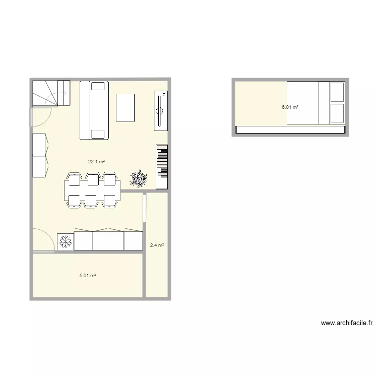 Appartement Bruno. Plan de 