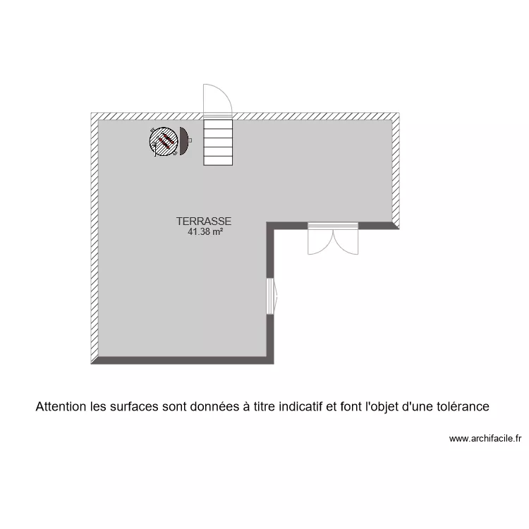 BI 6510 TERRASSE M. Plan de 