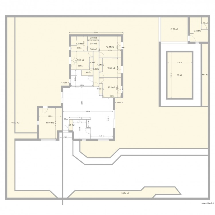 DSDXR cotes   . Plan de 0 pièce et 0 m2