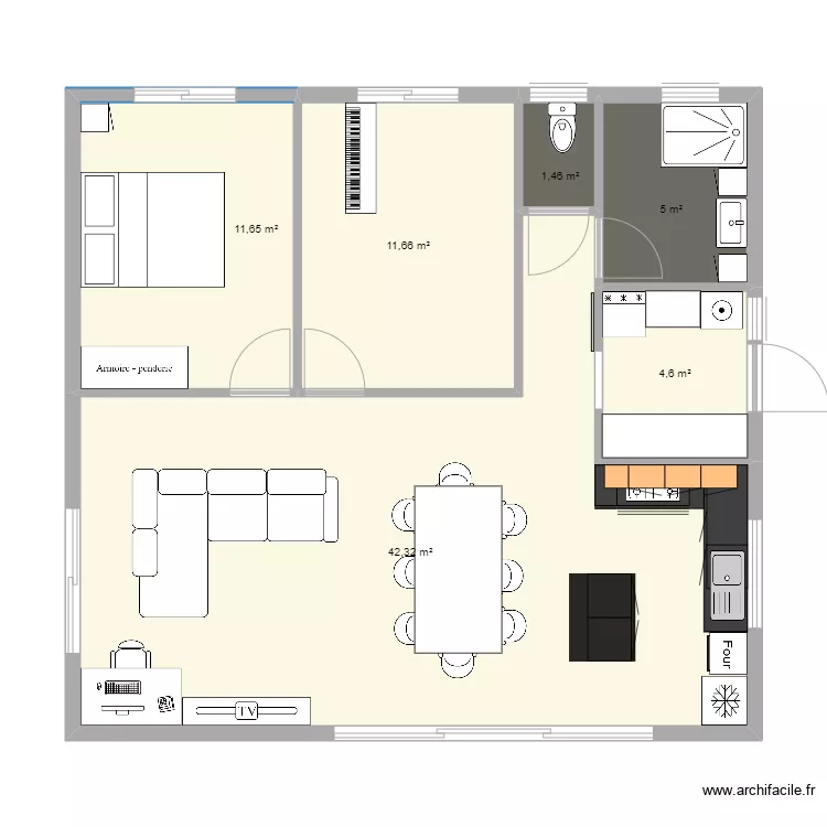 Karikat&eacute; 2 Entr&eacute;e EST. Plan de 
