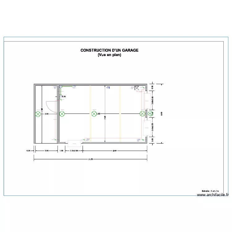 schema-electrique garage. Plan de 