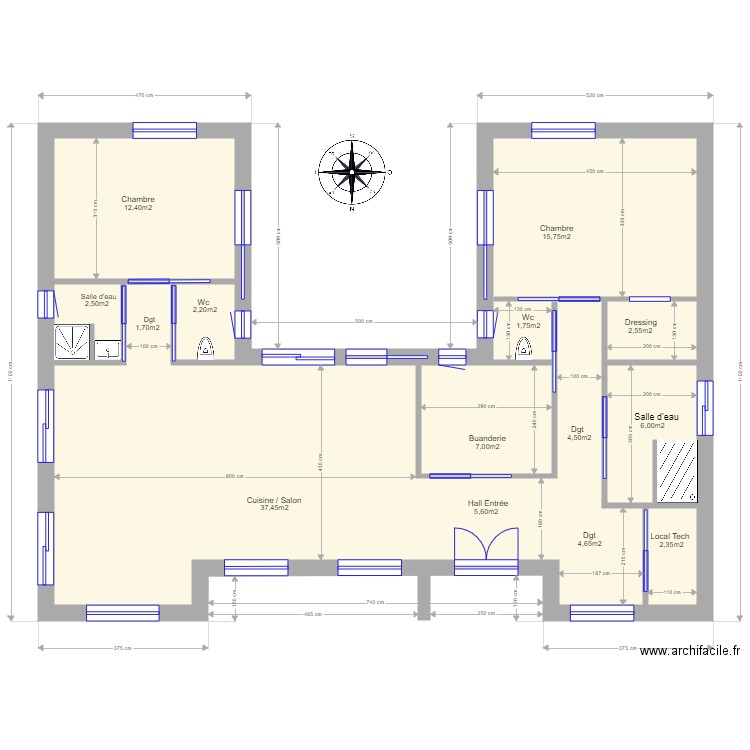  Plan maison Saint Dolay. Plan de 0 pièce et 0 m2