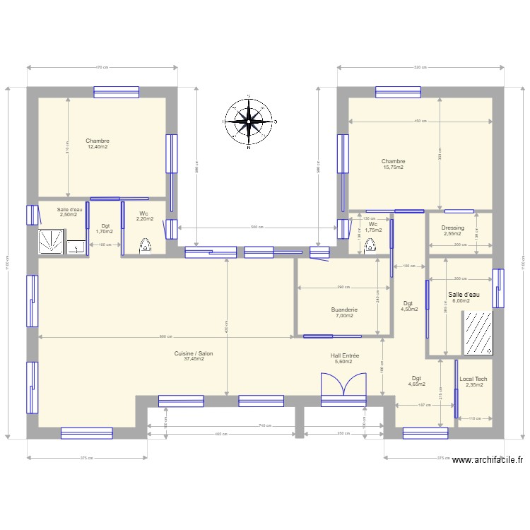  Plan maison Saint Dolay. Plan de 0 pièce et 0 m2