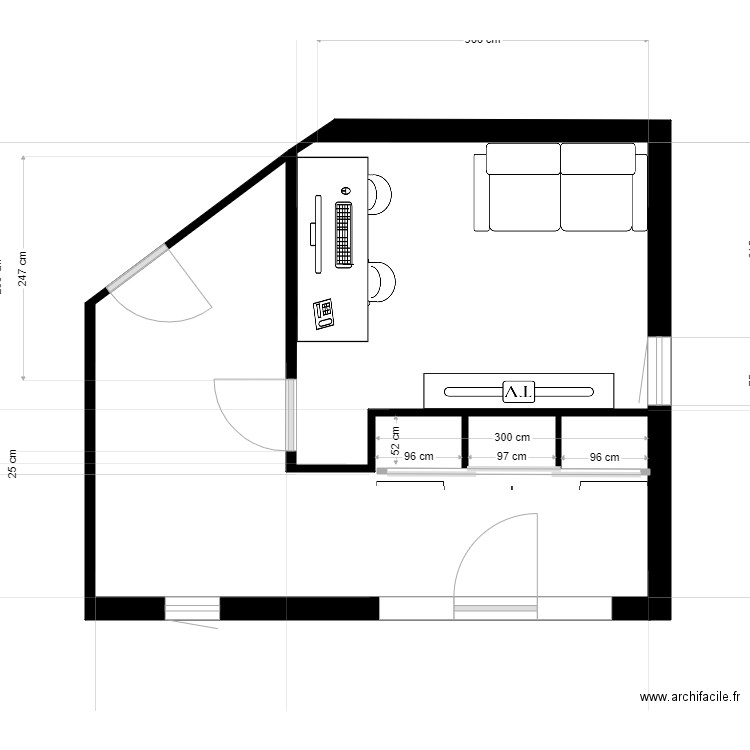 PLAN GARAGE variante 1. Plan de 0 pièce et 0 m2