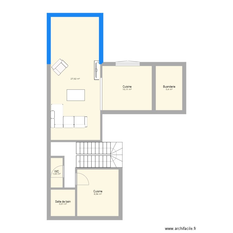 Maison miniac essai  avec extension 20 m2. Plan de 0 pièce et 0 m2