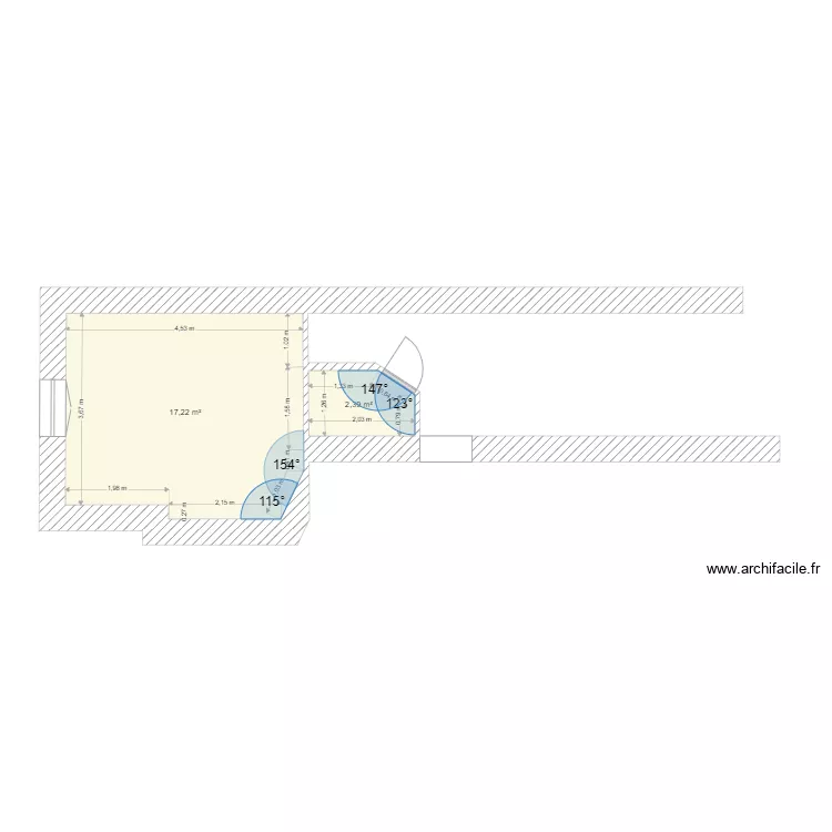 Plan Chambre Valady. Plan de 