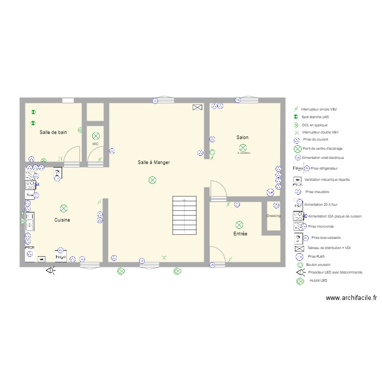 GUERIN RDC. Plan de 0 pièce et 0 m2