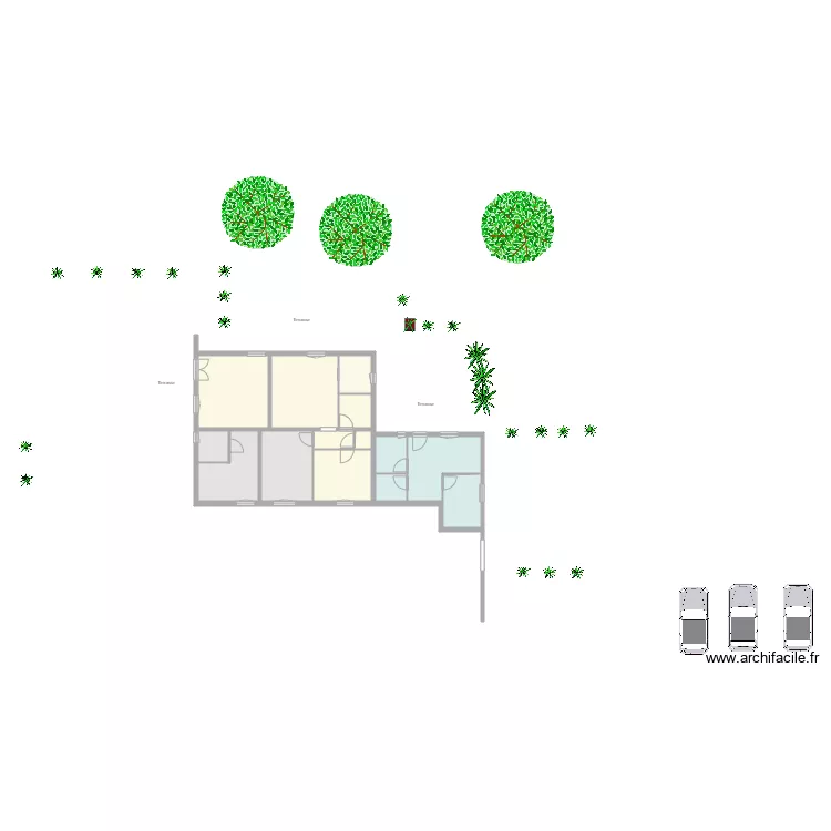 Plan ext Al&eacute;ria . Plan de 