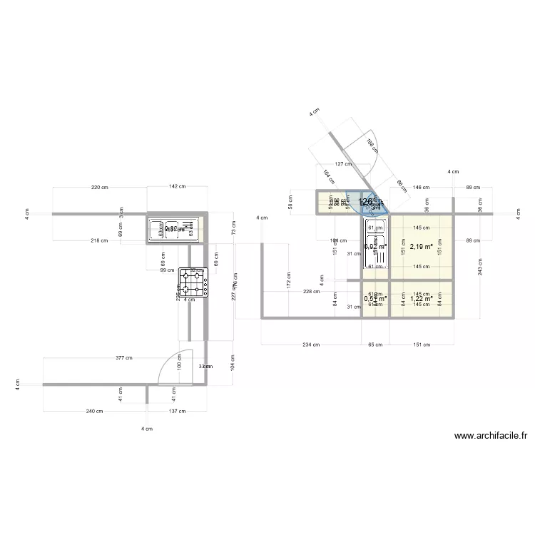 cuisine eberhart. Plan de 