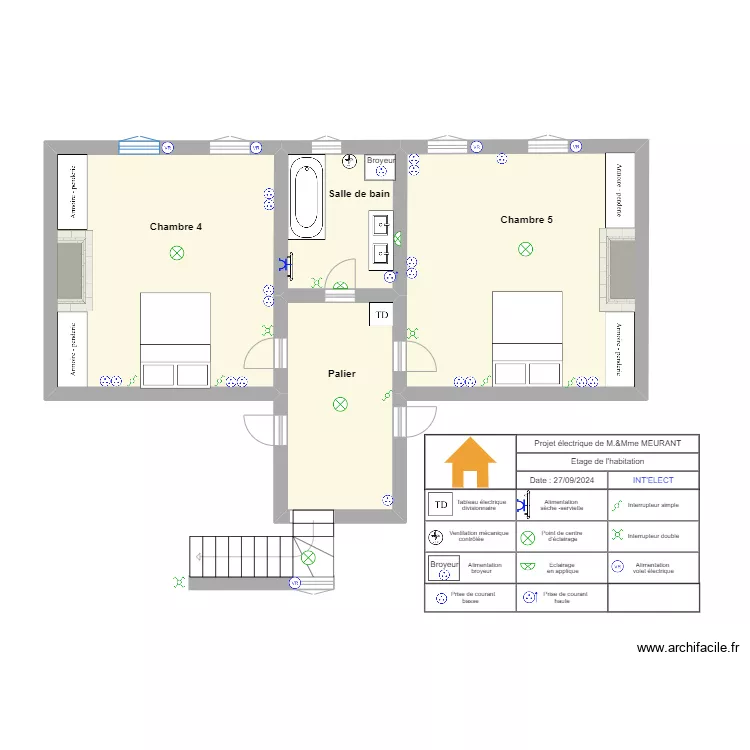 MEURANT ETAGE. Plan de 