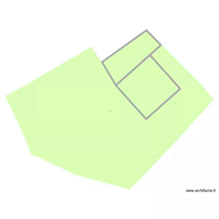 Maison terrain. Plan de 