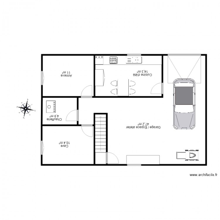 Levesque Arzal. Plan de 0 pièce et 0 m2