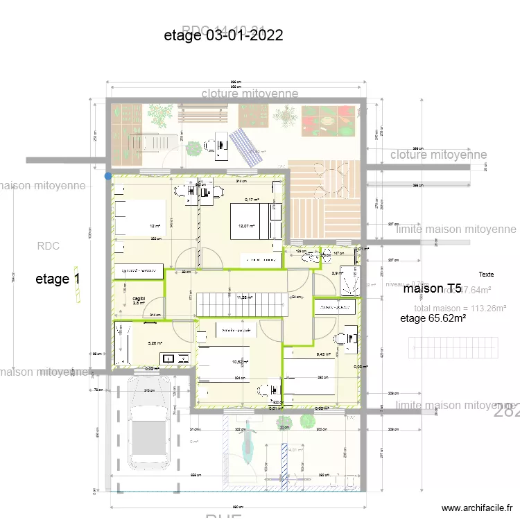aubepines maison t5 BIS corrig&eacute;e sdb. Plan de 