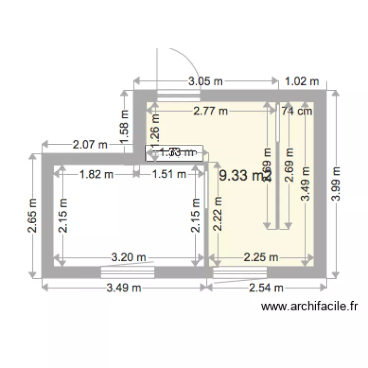 cabourg rdc2. Plan de 