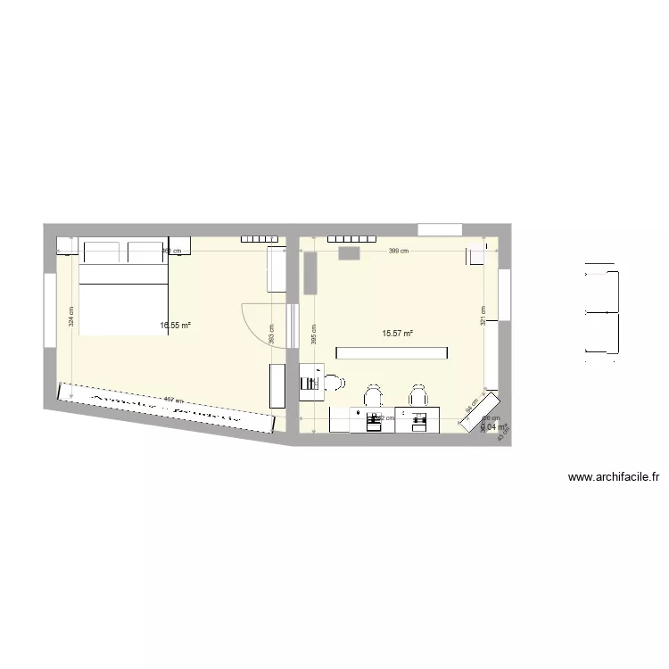 bureau optimis&eacute;. Plan de 