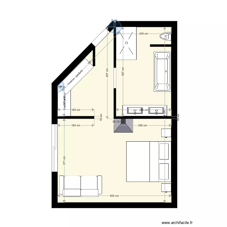 Chambre. Plan de Chambre. Plan de
