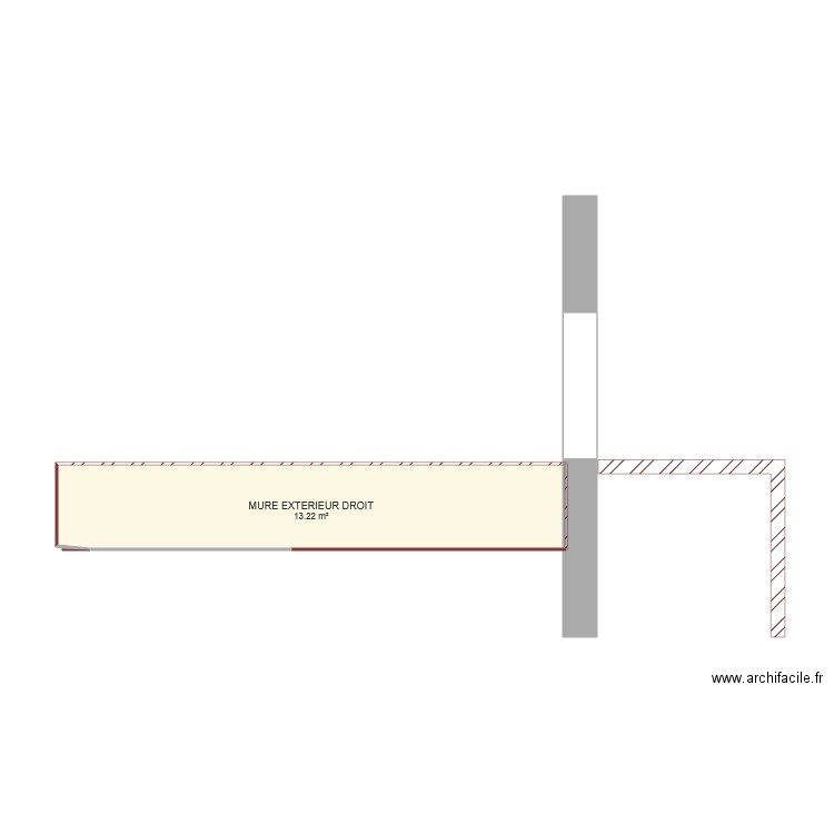 COUPE GARAGE COTE DROIT EXTERIEUR . Plan de 0 pièce et 0 m2