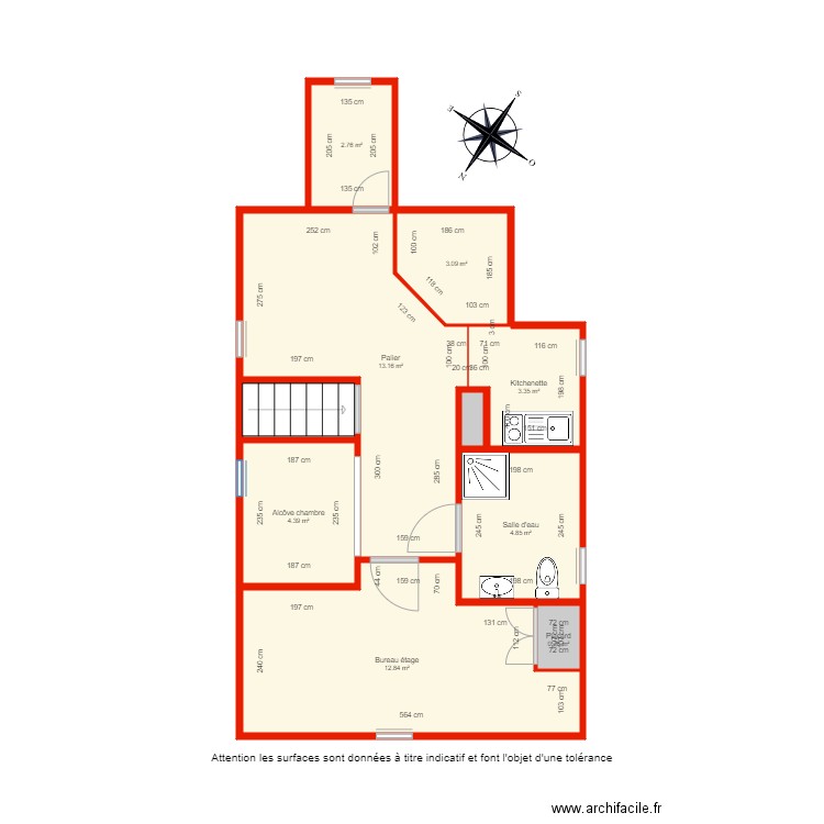 BI 4953 combles côté. Plan de 0 pièce et 0 m2