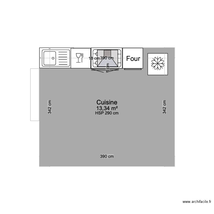 cuisine. Plan de 0 pièce et 0 m2