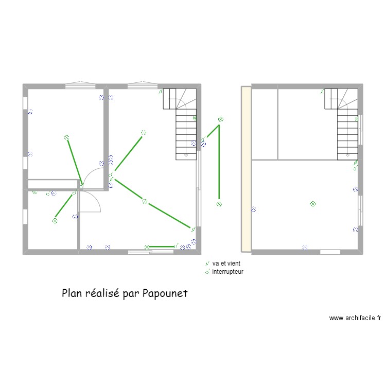 Elo. Plan de 7 pièces et 59 m2