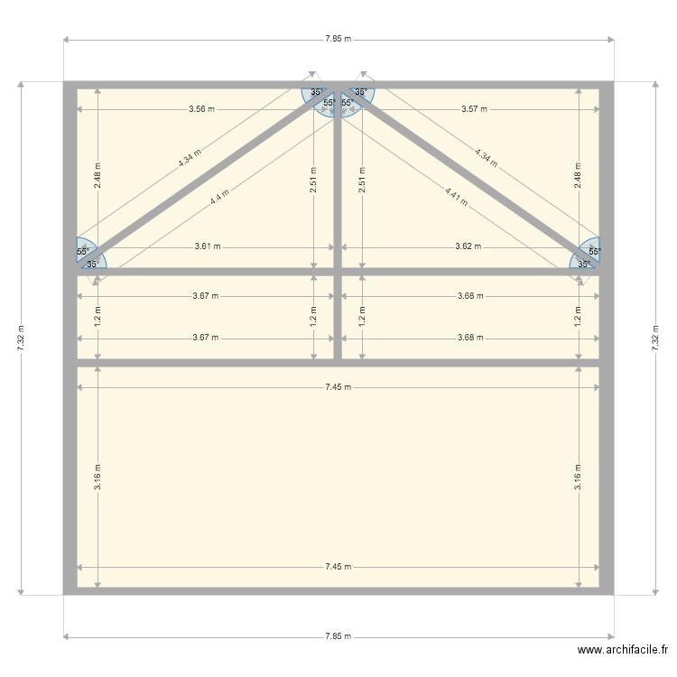 TOIT 2. Plan de 0 pièce et 0 m2