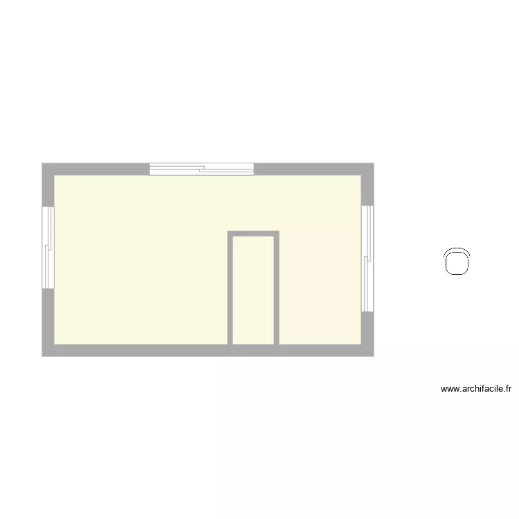 studio. Plan de studio. Plan de