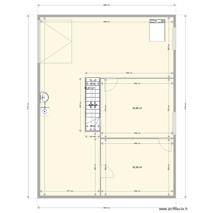 Plan PELISSIER. Plan de 20 pièces et 281 m2