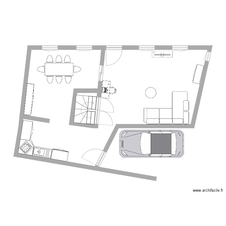 st python 3. Plan de 0 pièce et 0 m2